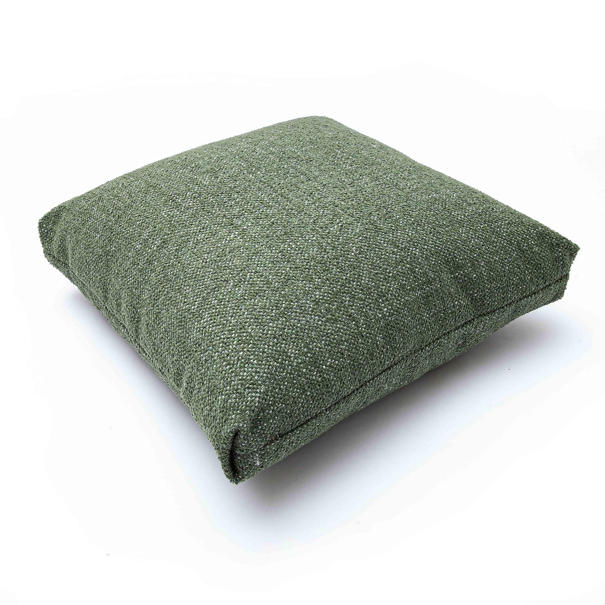 Malolo Green Basketweave Square Vegan-Down Pillow Cover (16"-20")