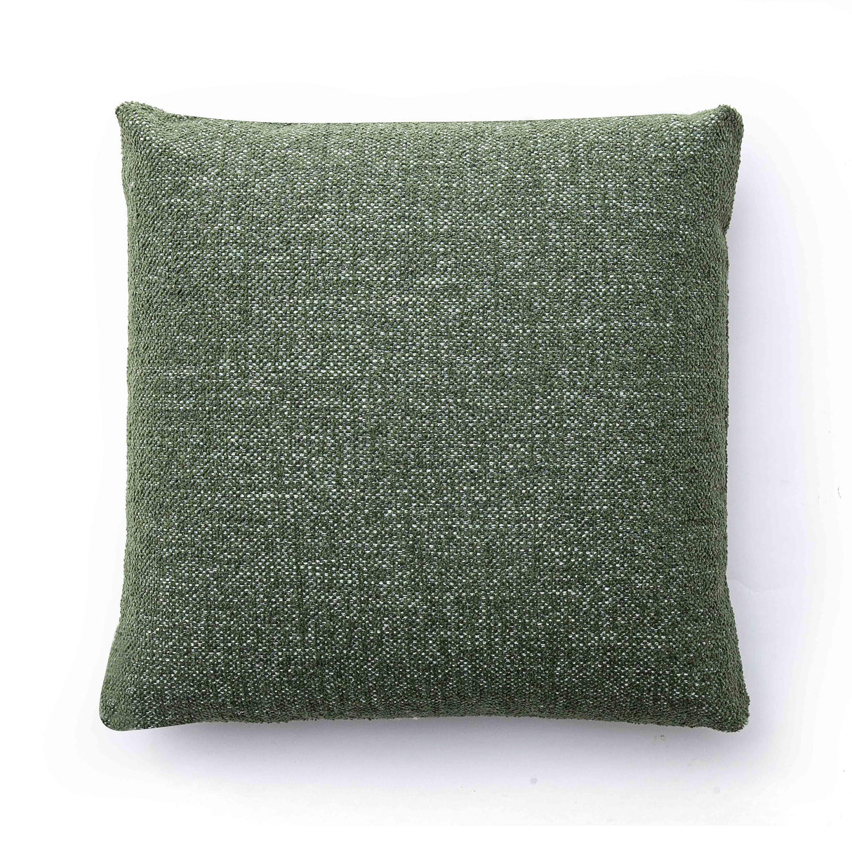 Malolo Green Basketweave Square Vegan-Down Pillow Cover (16"-20")