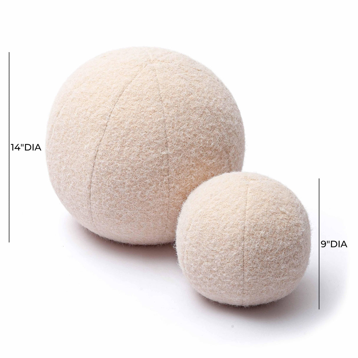 Boba Long Mohair Ball Pillow (9"-14")