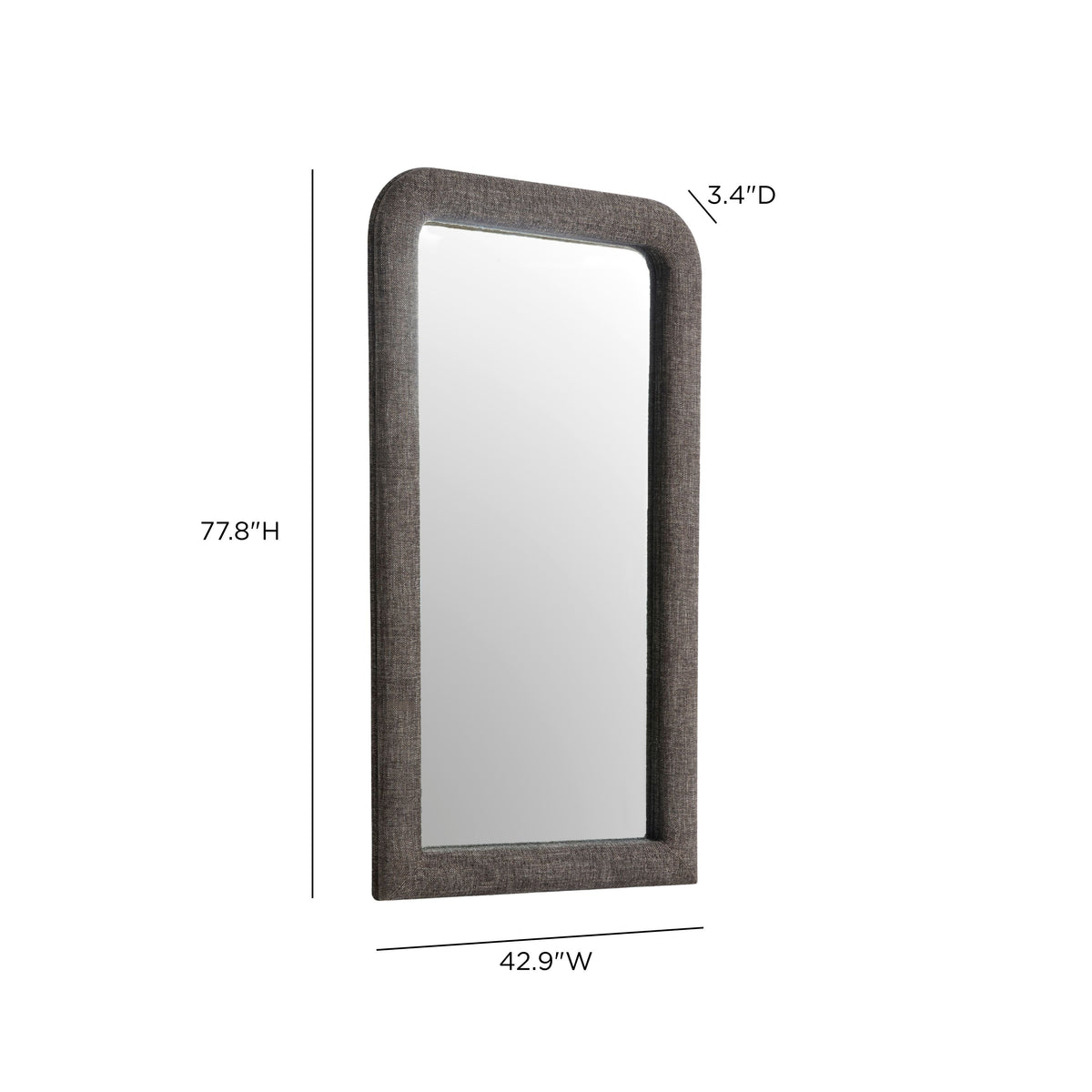 Heidi 43"X78" Upholstered Oversized Floor Mirror - View 11