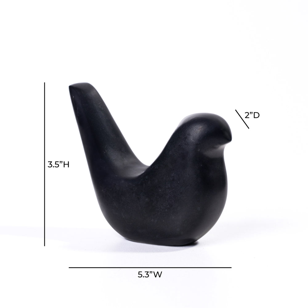 Black Marble Bird Statue dimensions