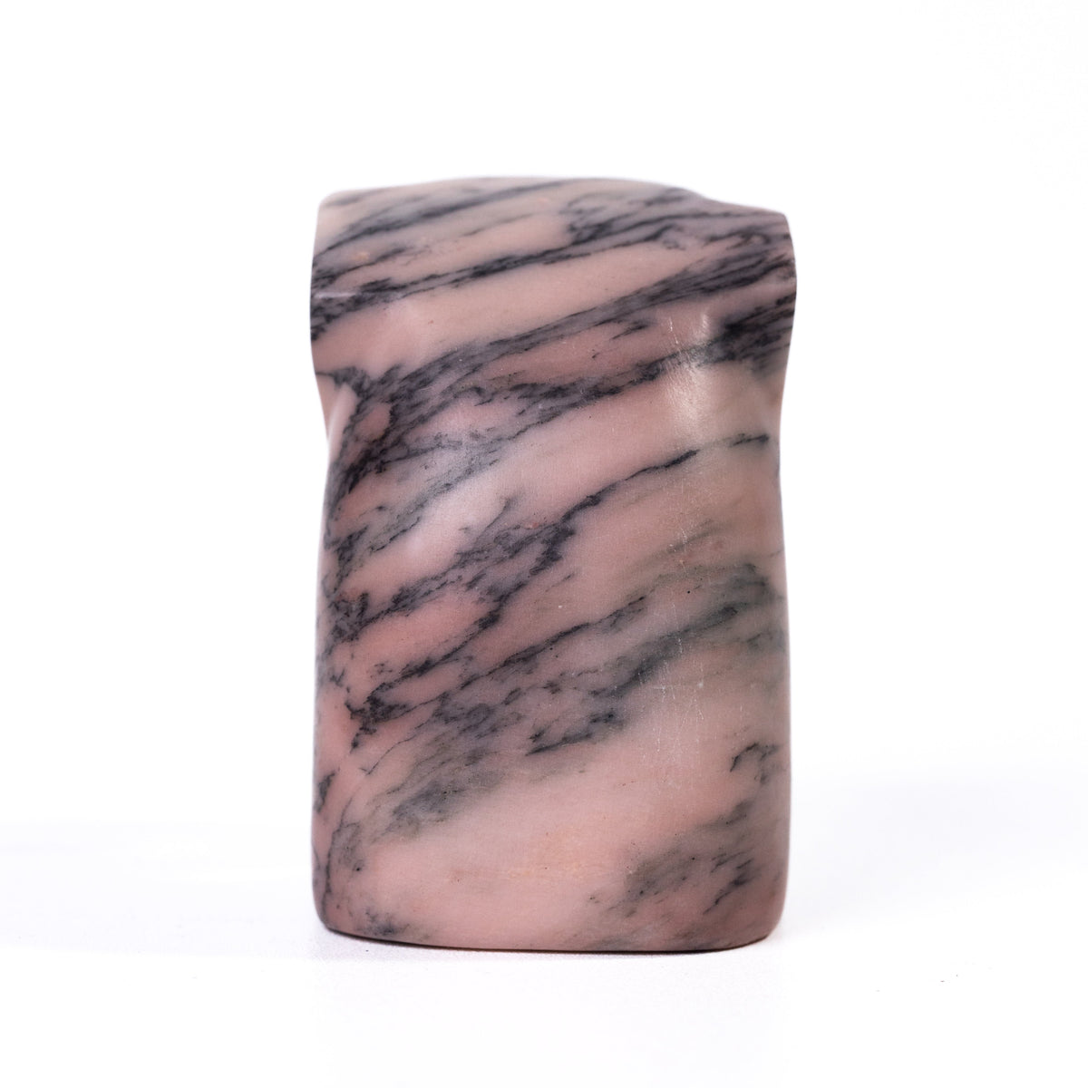Marble Pink Elephant Statue - View 4