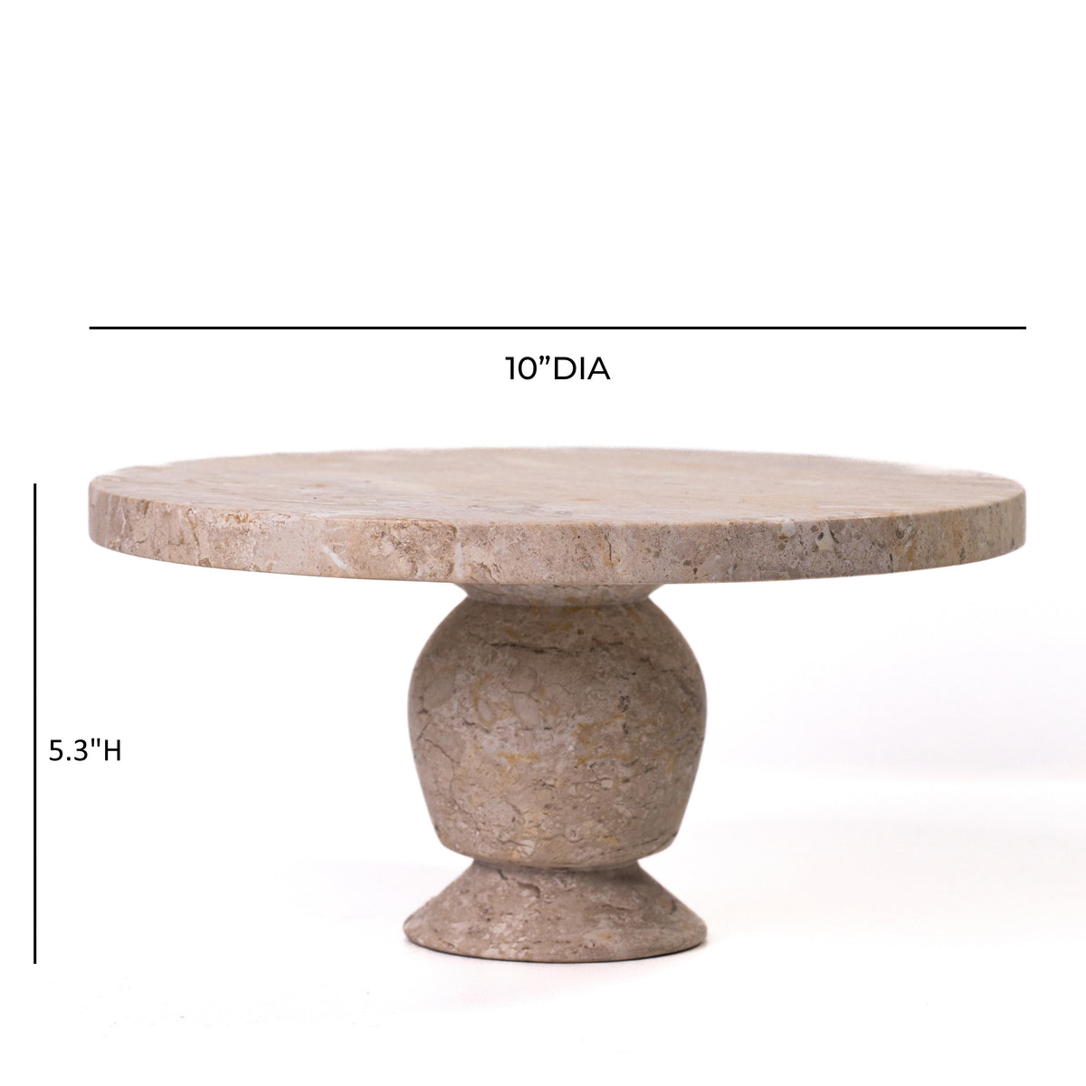 Natural Travertine Cake Stand - View 7