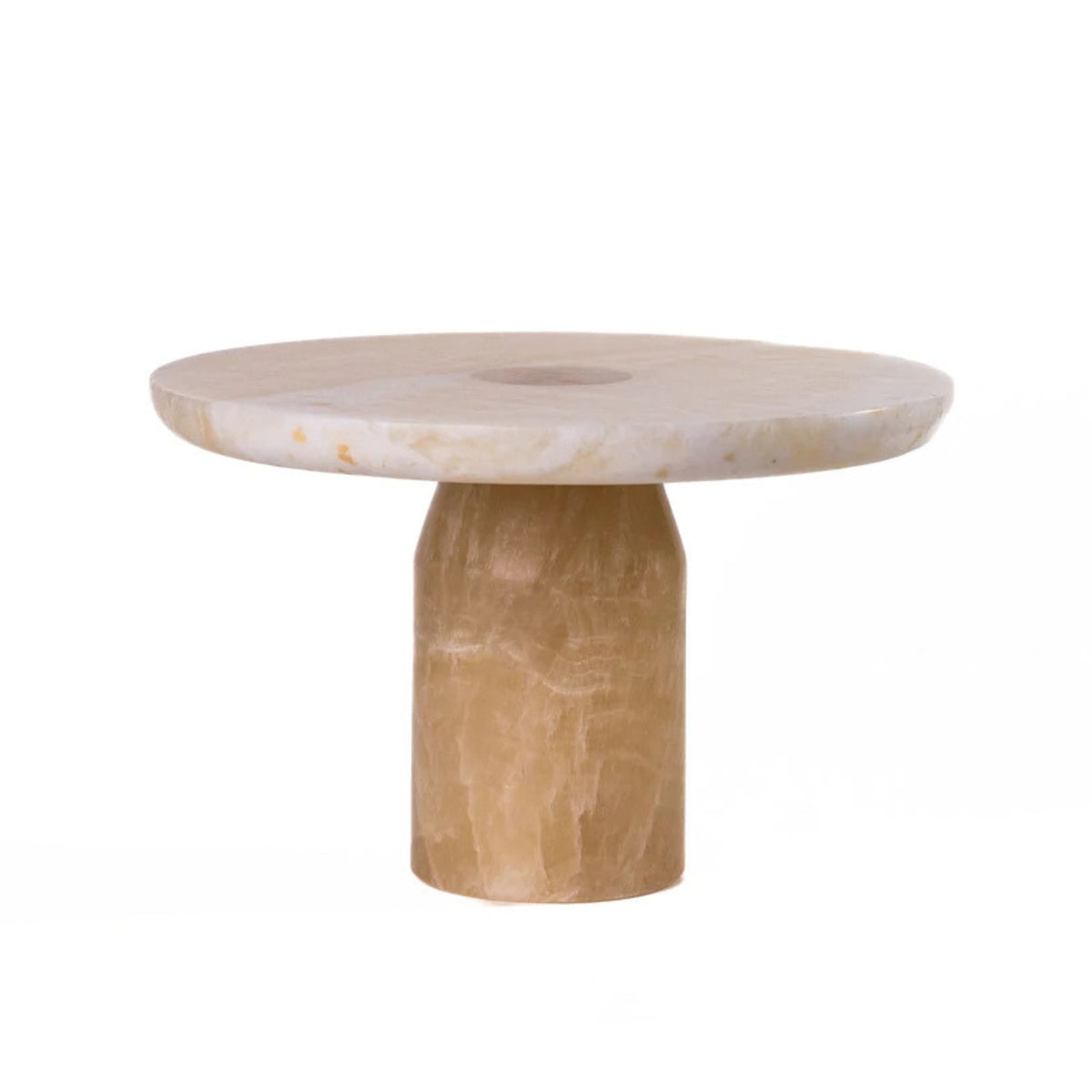 Yellow Onyx Marble Cakestand - View 1