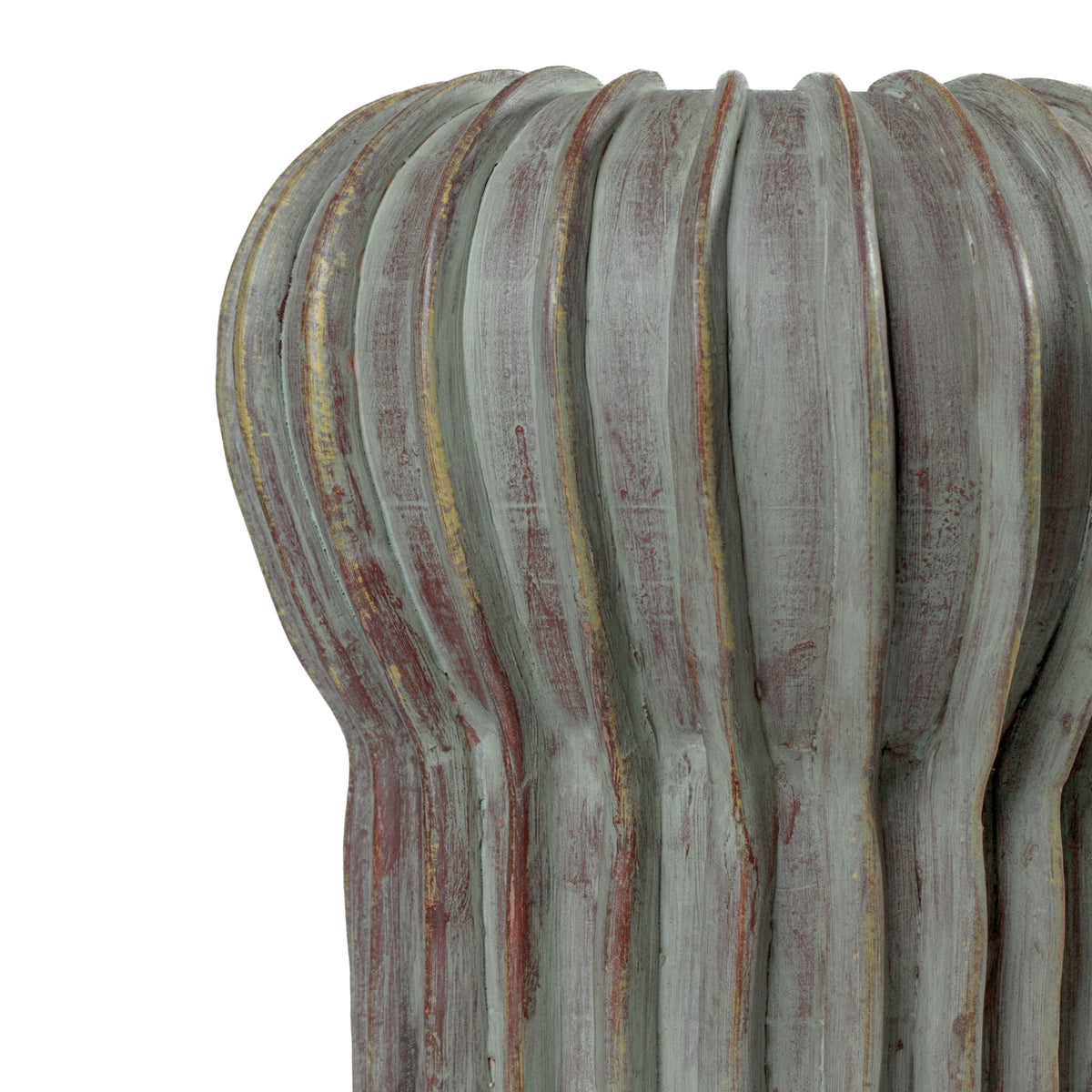 Visha Grey Green Terracotta Decorative Vase - View 4