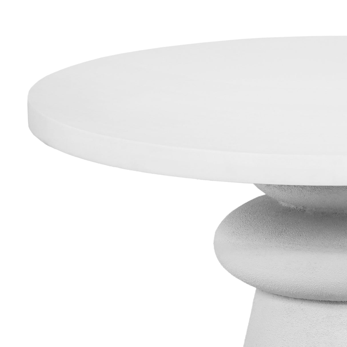 Lupita 42" White Round Dinette Table