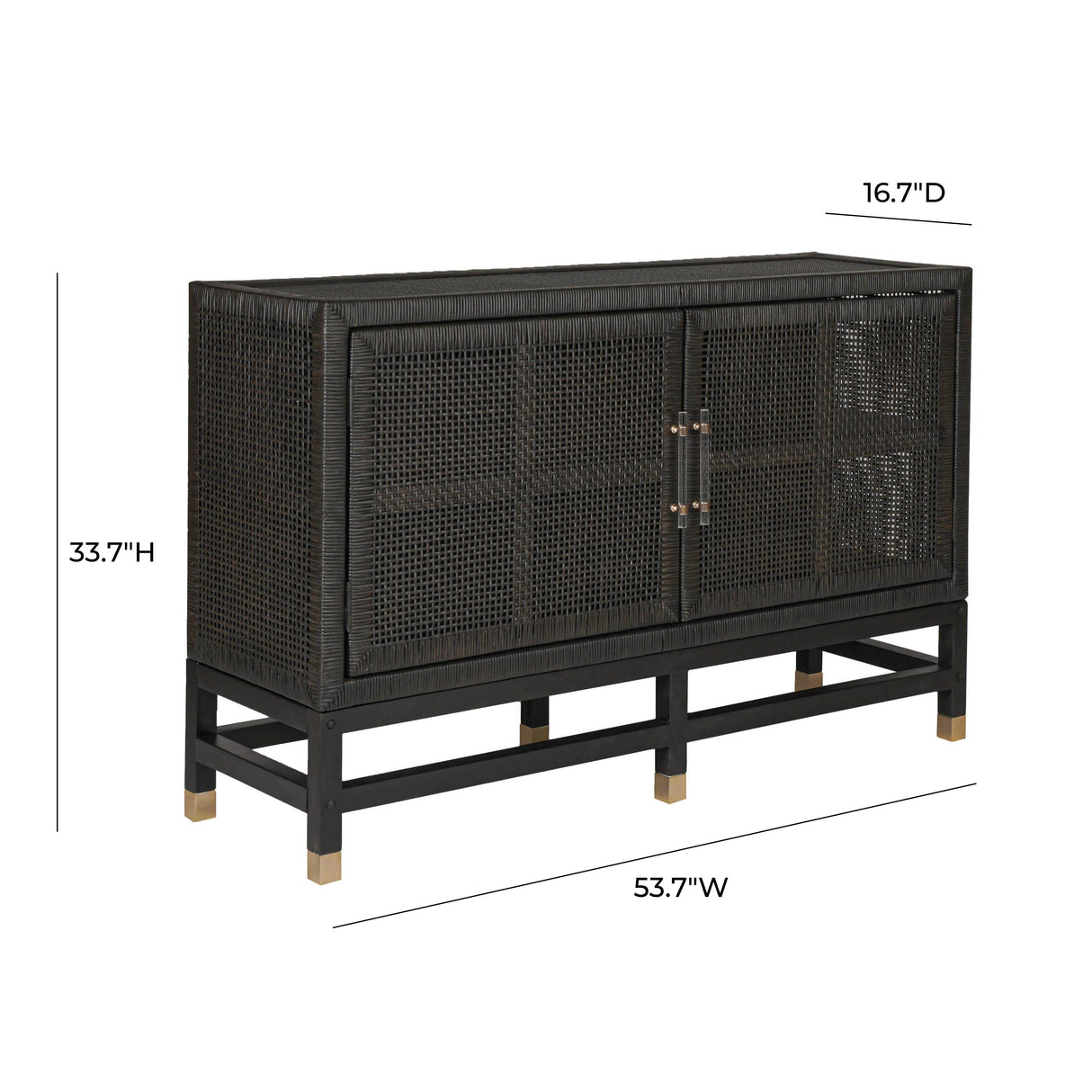 Amara 54" Woven Rattan Buffet