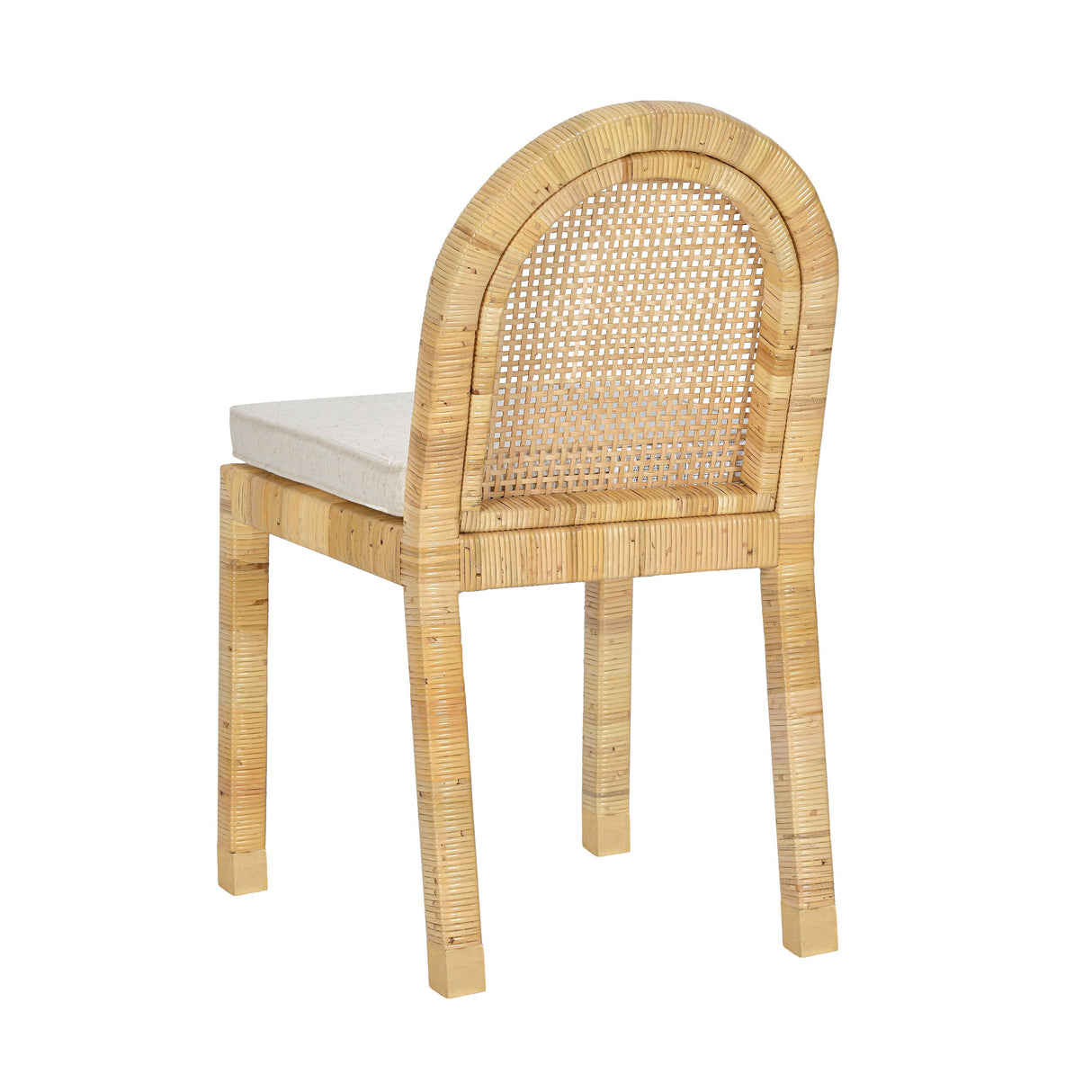 Amara Cream Linen Arched Dining Chair