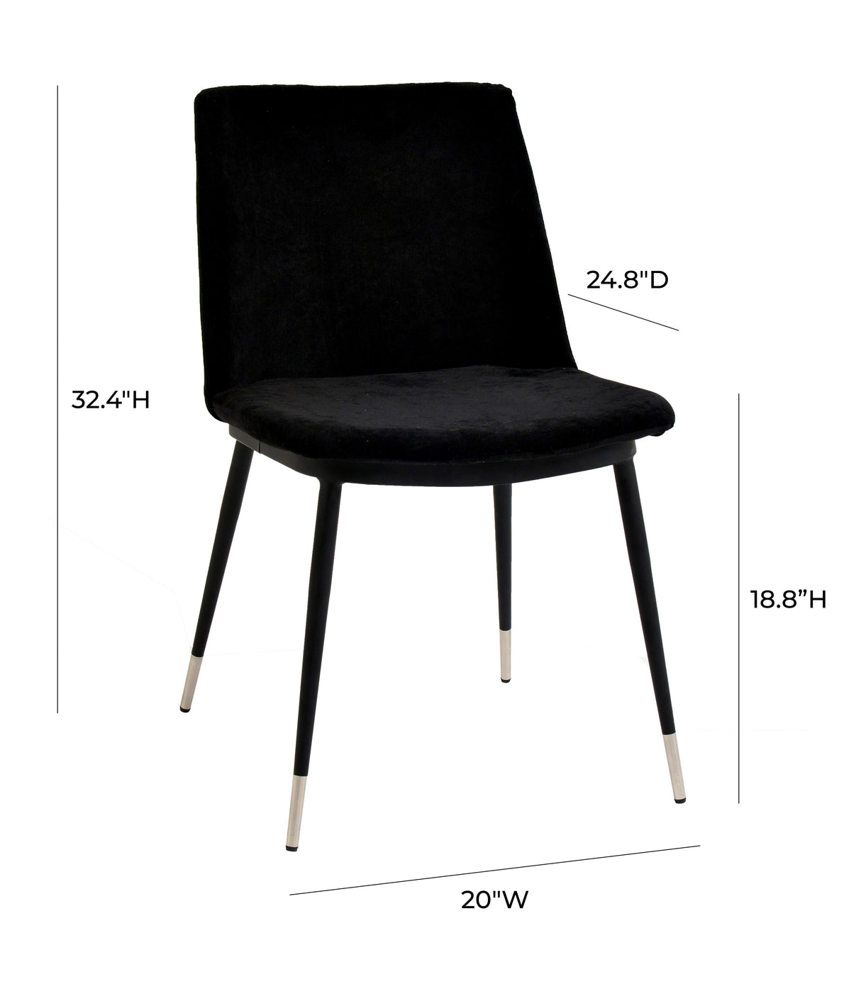 Evora Velvet Dining Chair - Set of 2