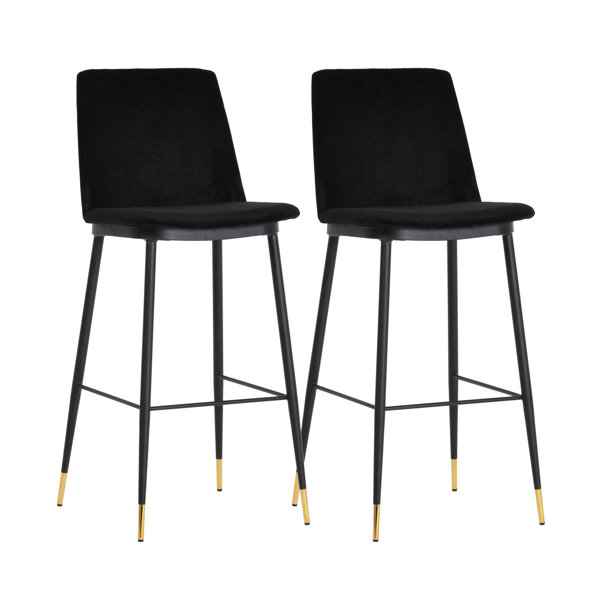Evora Velvet Counter Stool - Set of 2
