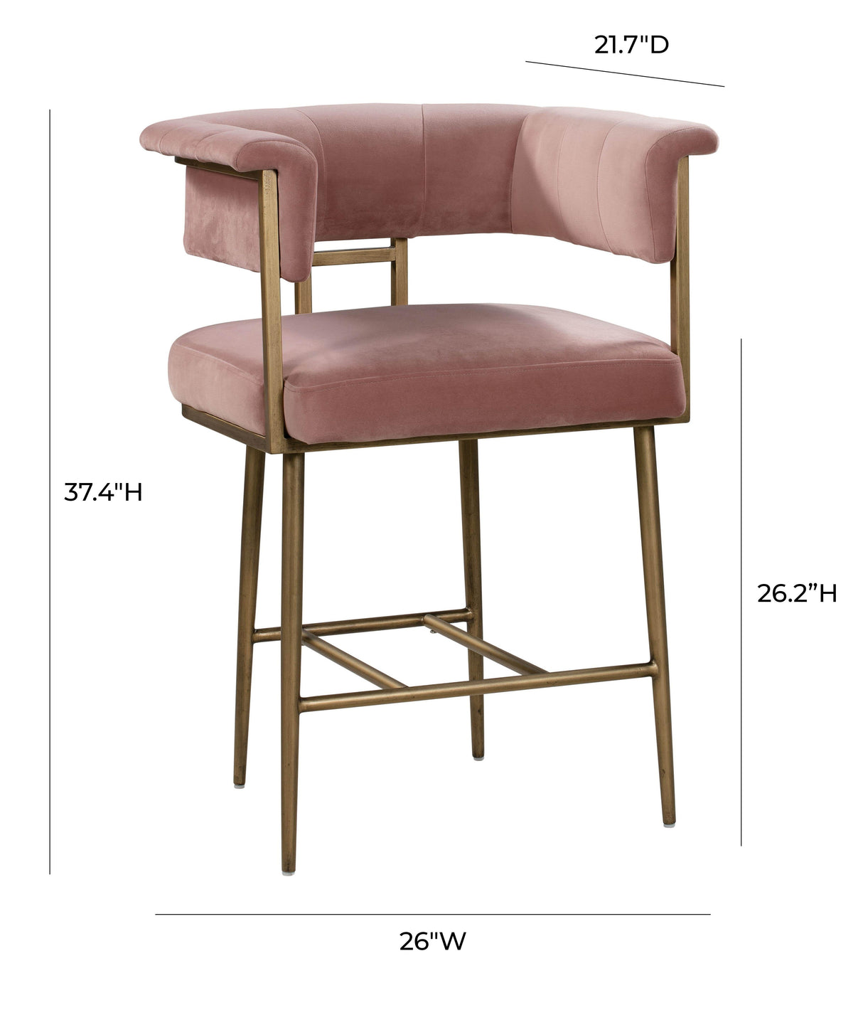 Astrid Velvet Stool