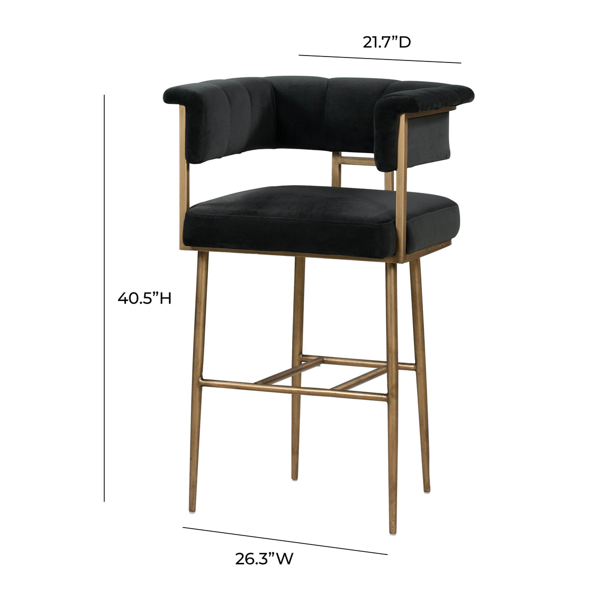 Astrid Velvet Stool