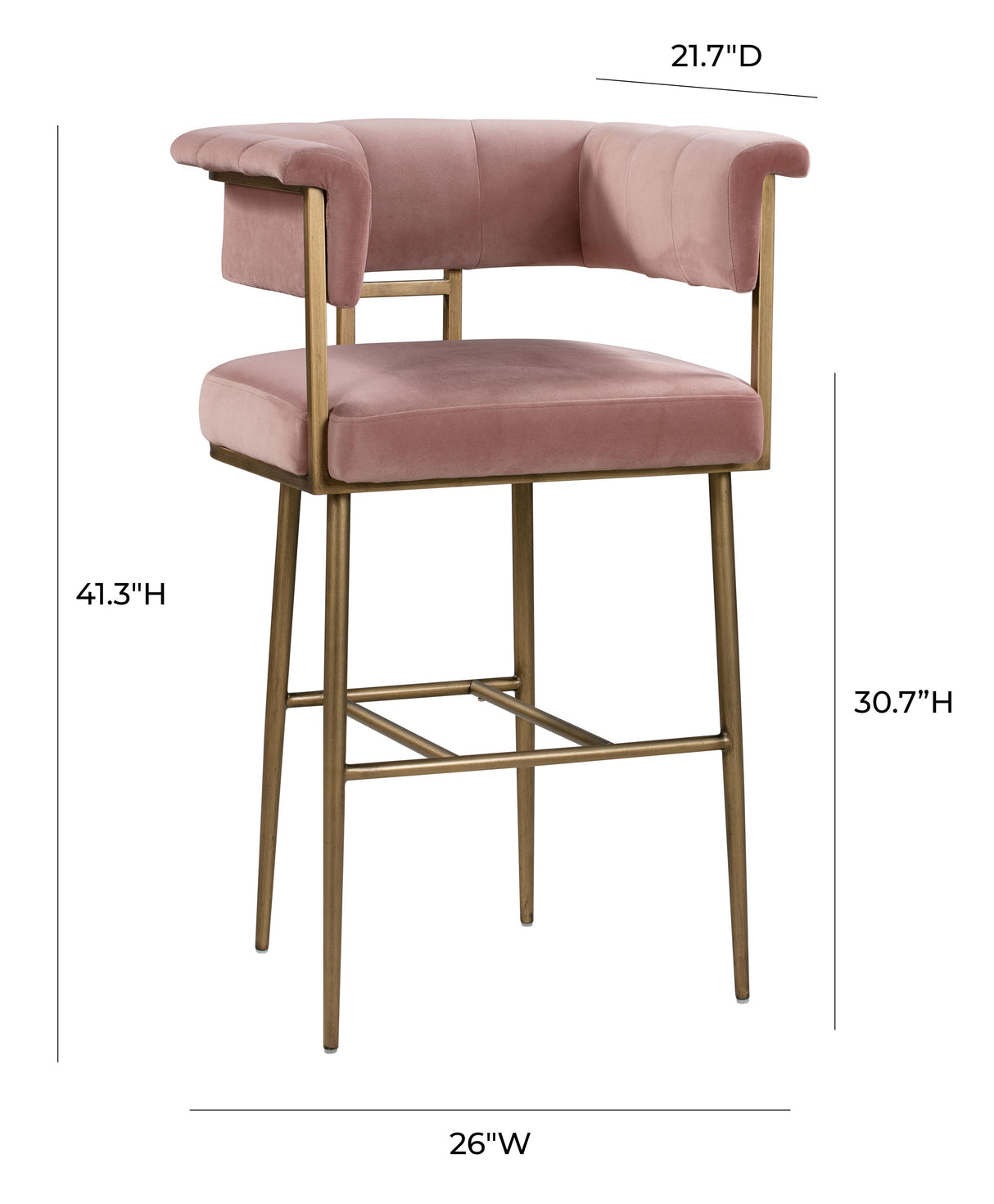 Astrid Velvet Stool