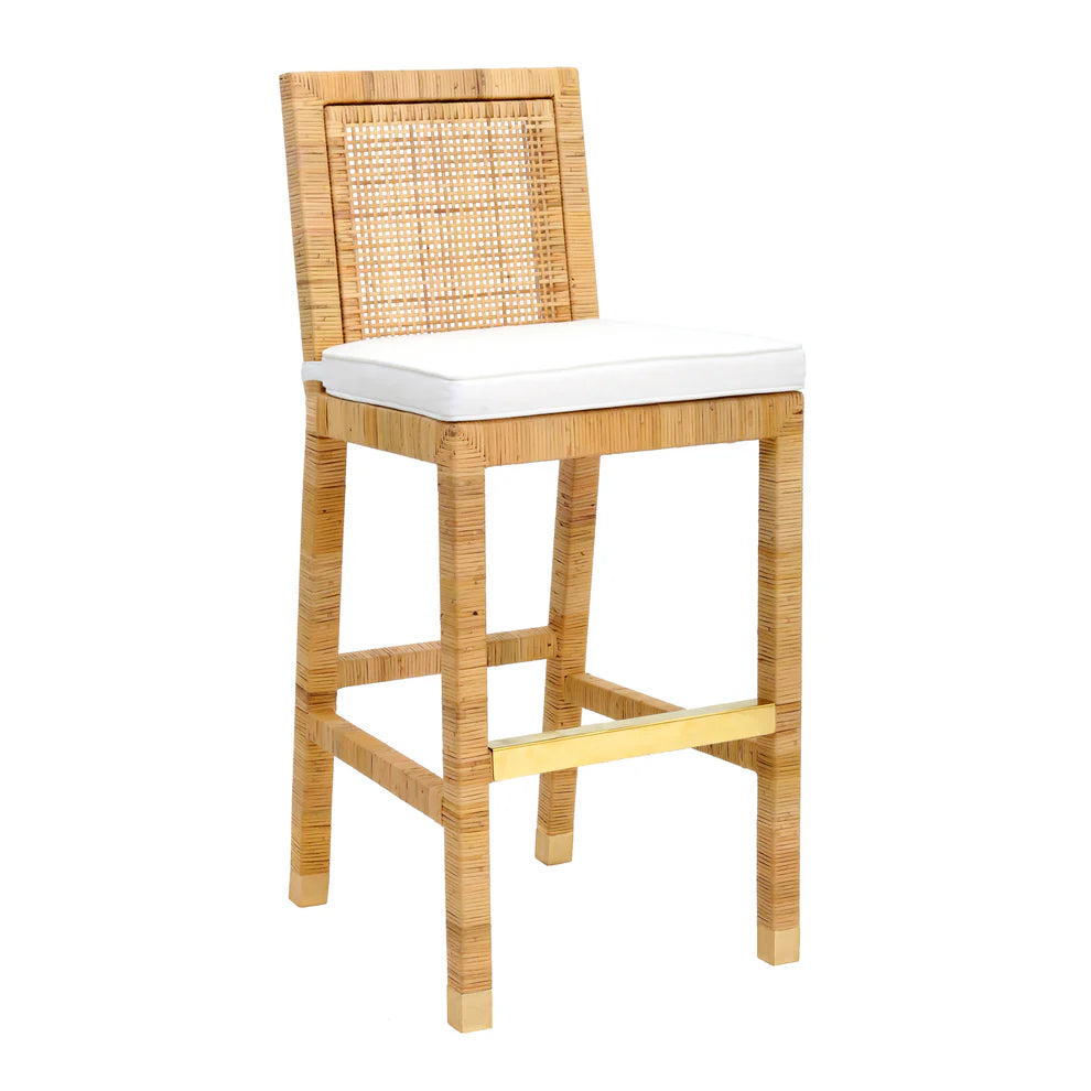 Amara Rattan Performance Fabric Counter Stool