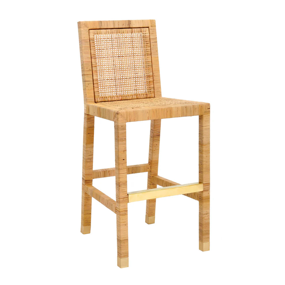Amara Rattan Performance Fabric Counter Stool