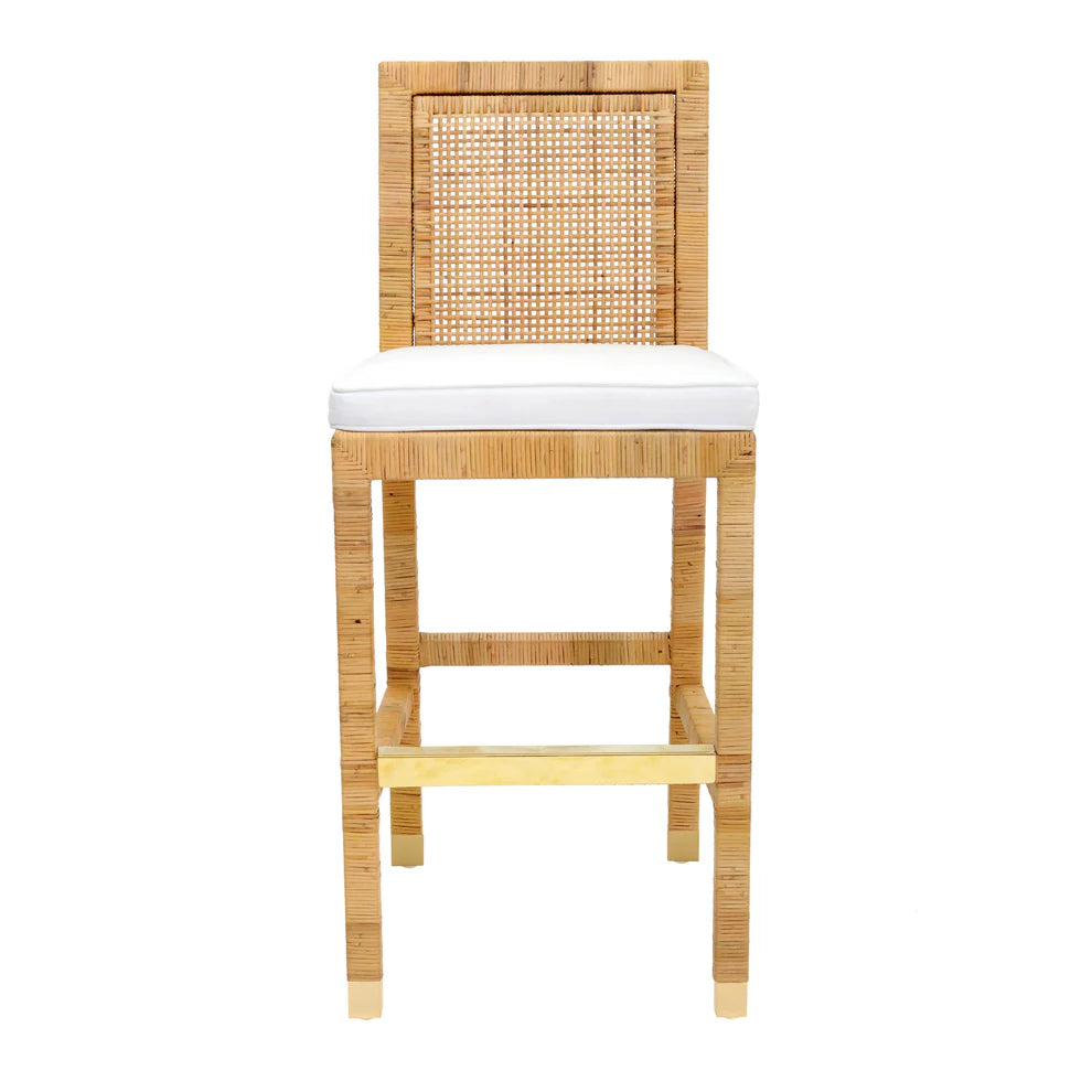 Amara Rattan Performance Fabric Counter Stool
