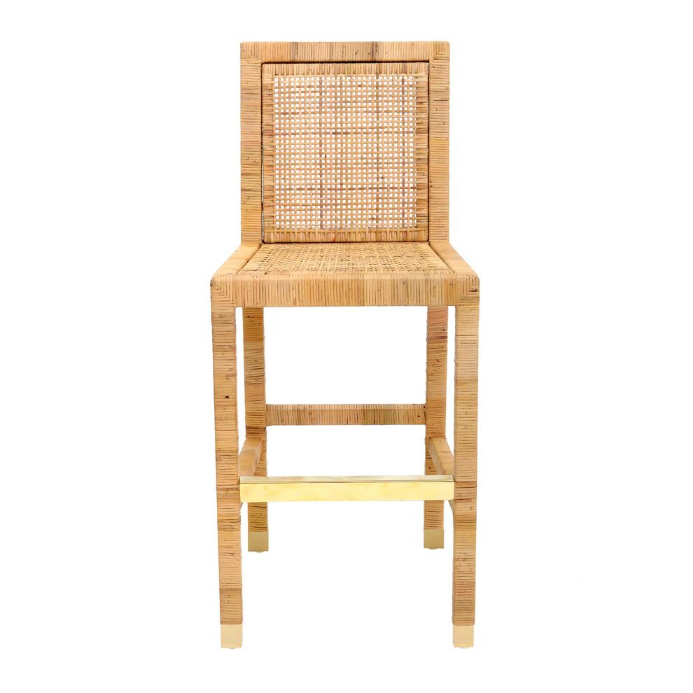 Amara Rattan Performance Fabric Counter Stool