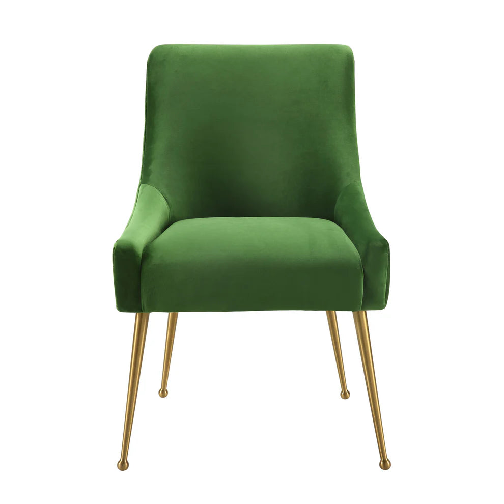 Beatrix Cognac Velvet Side Chair