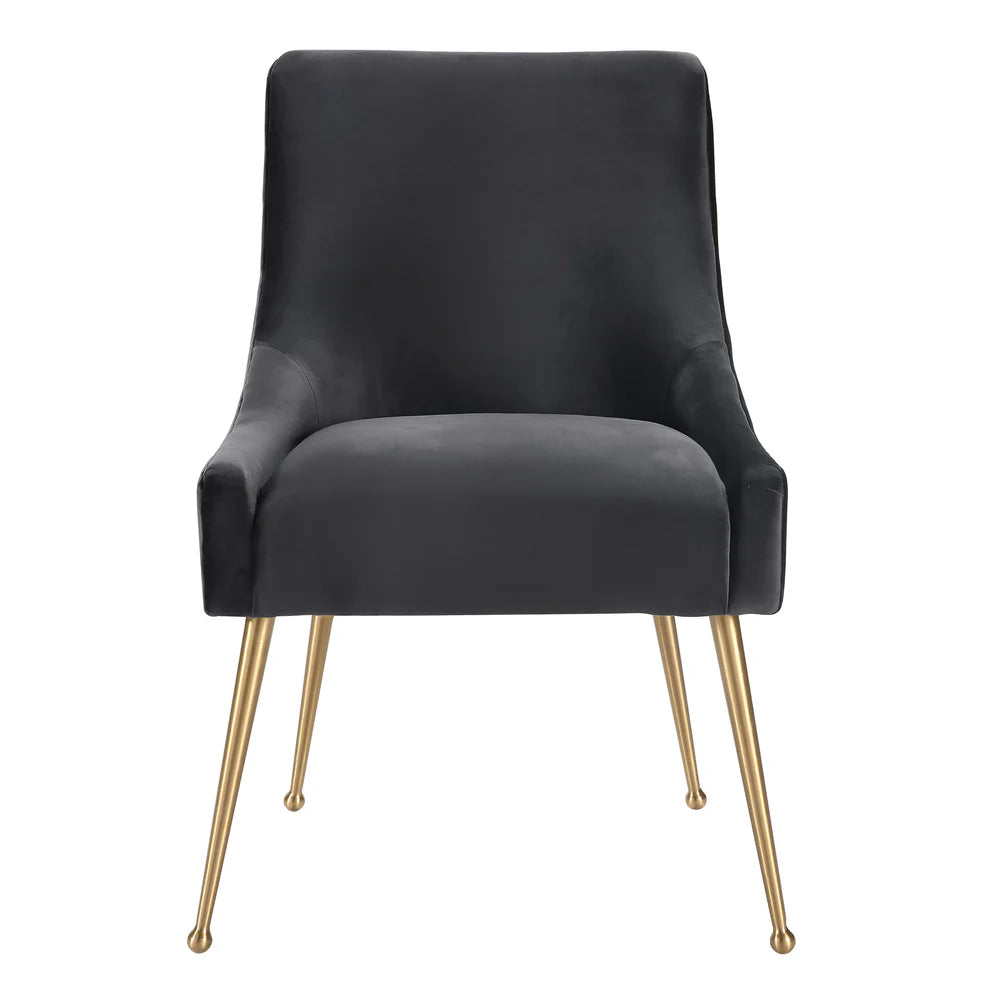 Beatrix Cognac Velvet Side Chair