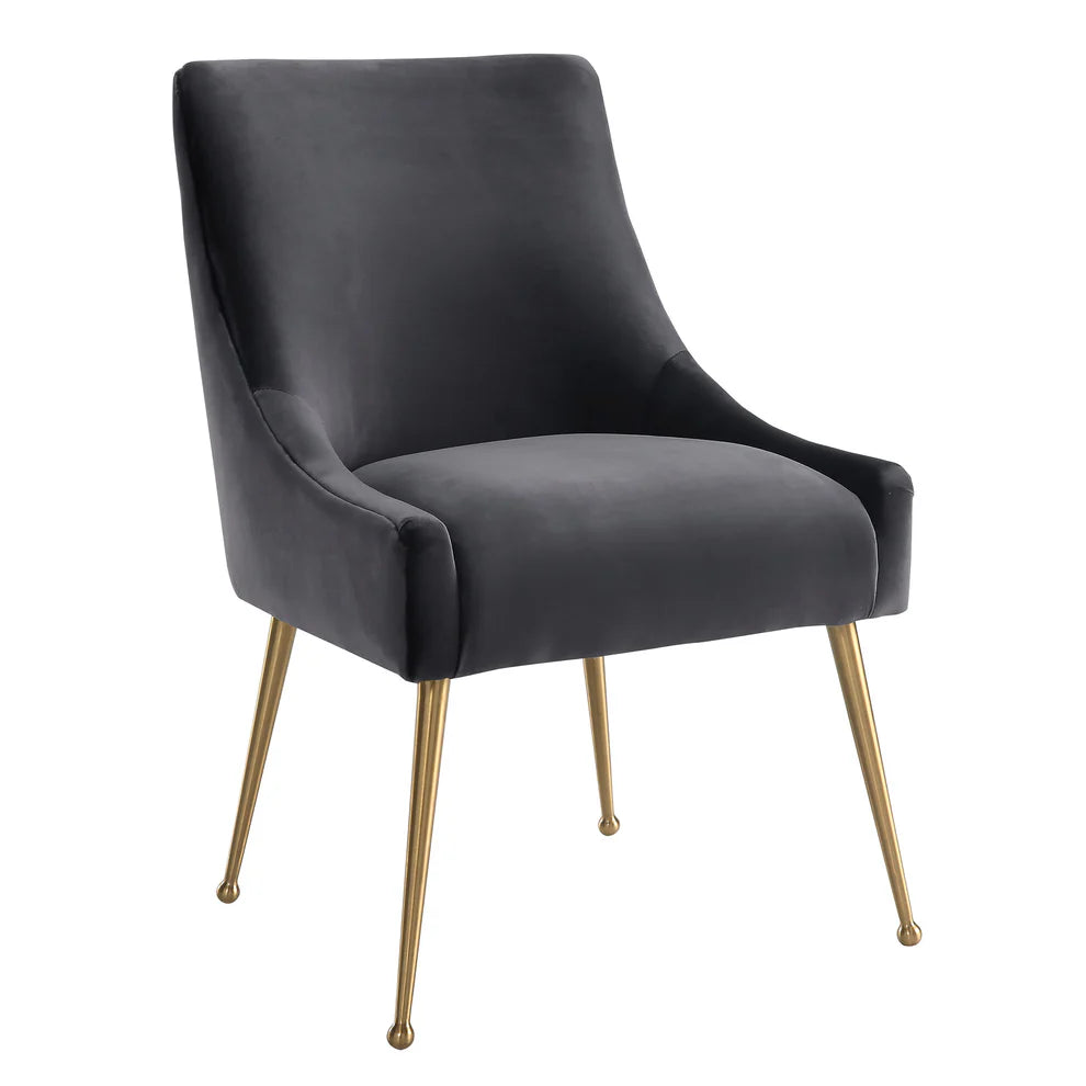 Beatrix Cognac Velvet Side Chair