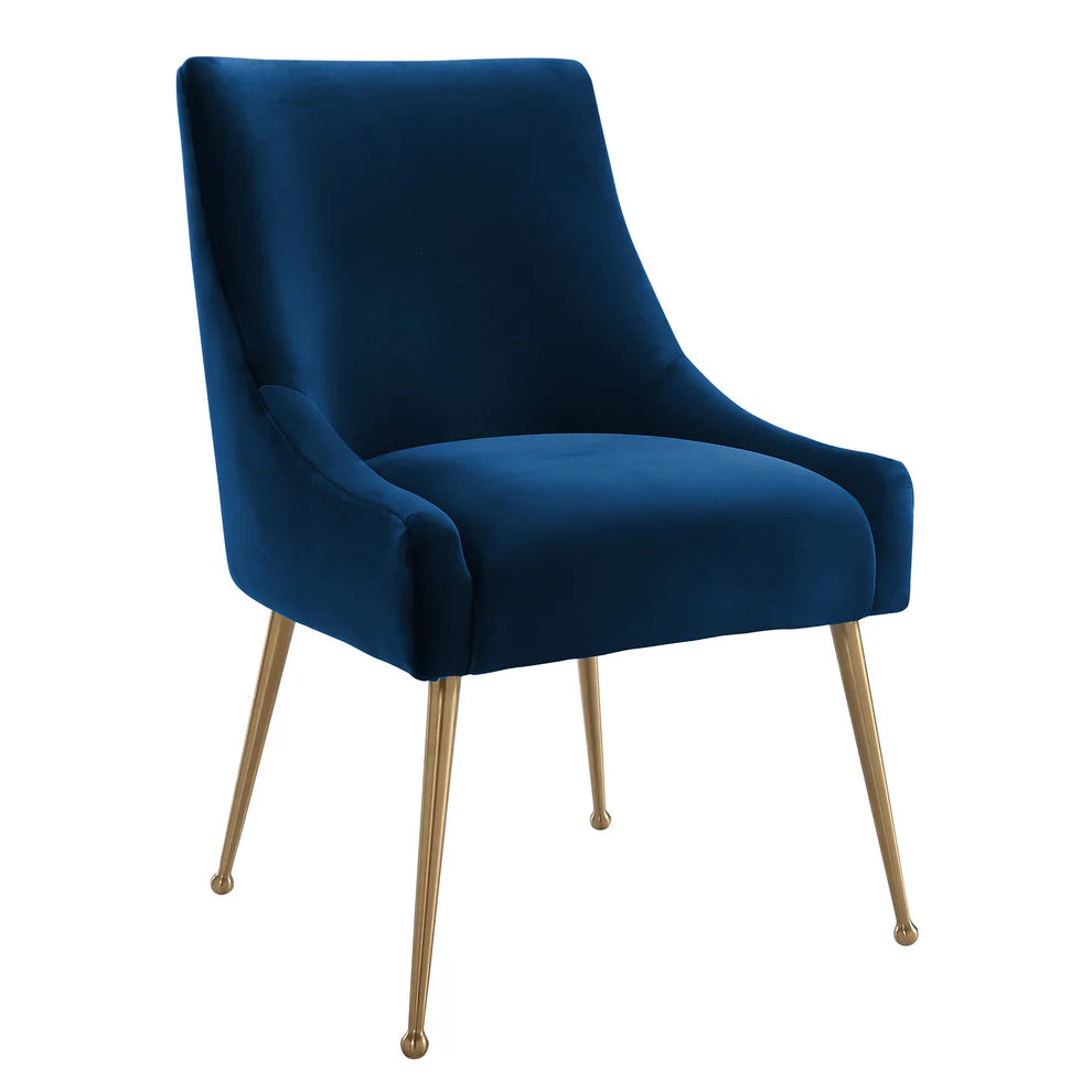 Beatrix Cognac Velvet Side Chair