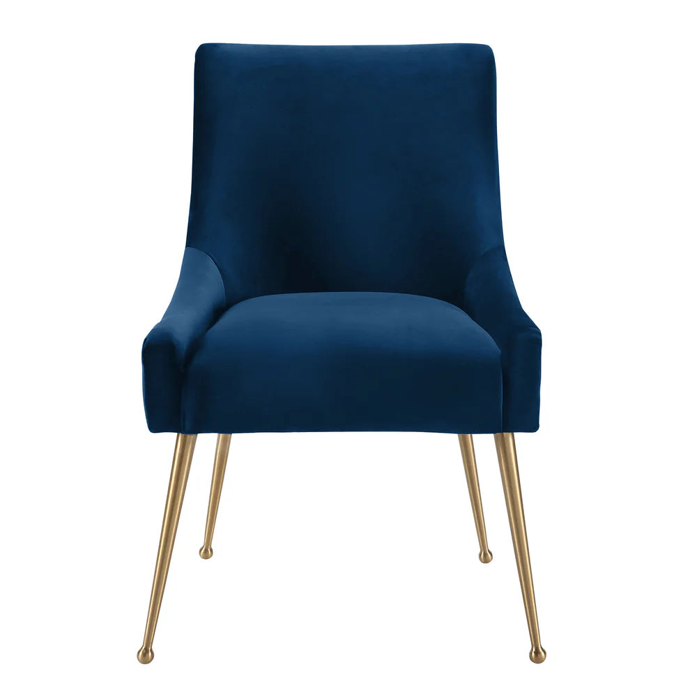 Beatrix Cognac Velvet Side Chair