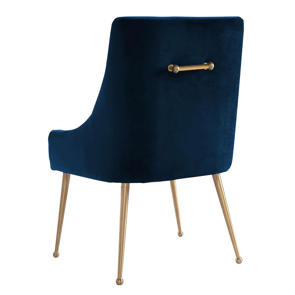 Beatrix Cognac Velvet Side Chair