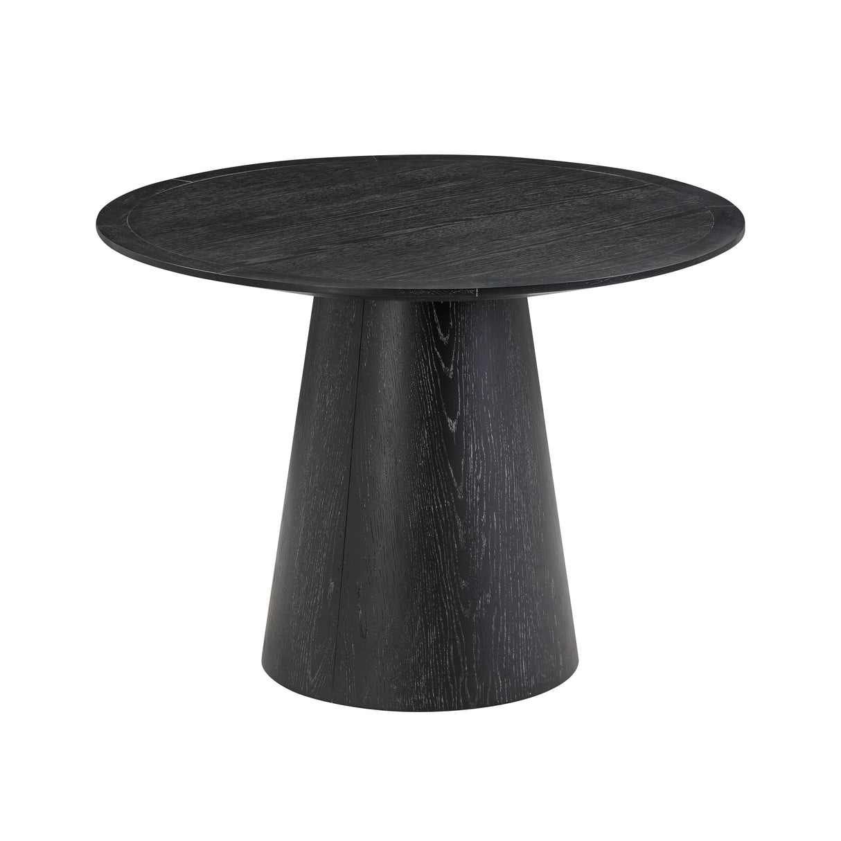 Sahara 41" Black Oak Round Dining Table
