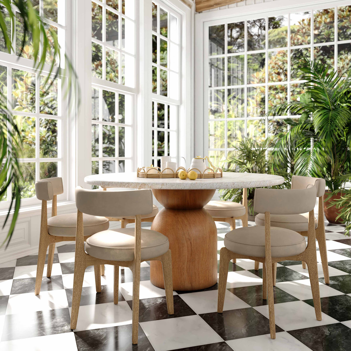 Nikita Performance Vegan Leather Dining Chair - View 2