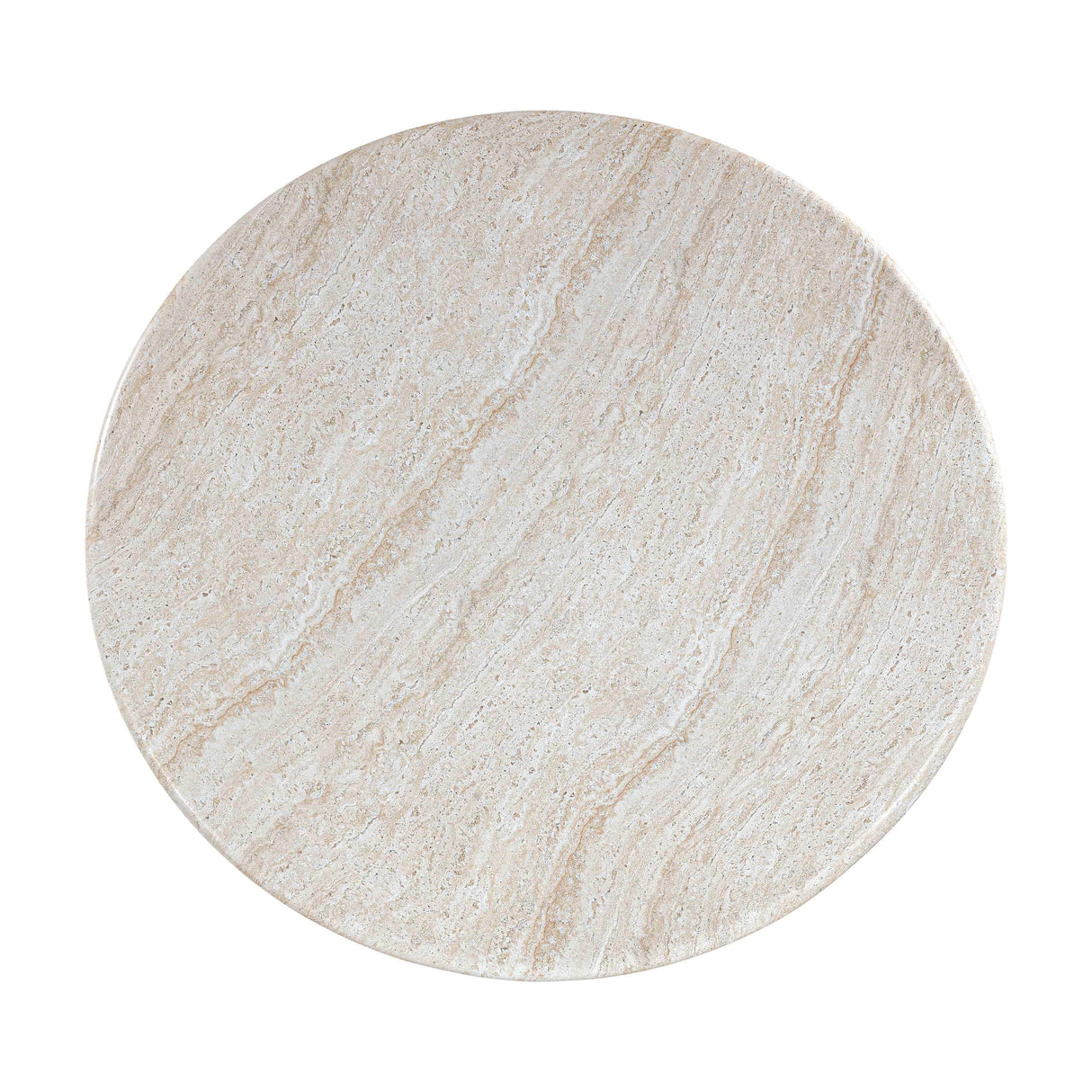 Cynthia Travertine Concrete Indoor / Outdoor 54 inch Round Dining Table