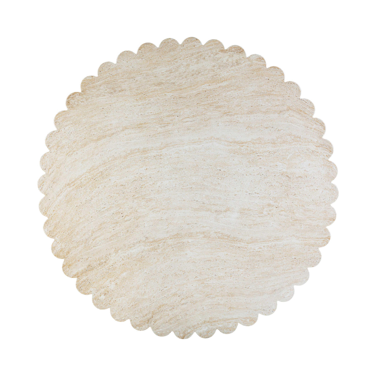 Blossom Washed Travertine Finish Indoor / Outdoor 54 inch Round Dining Table