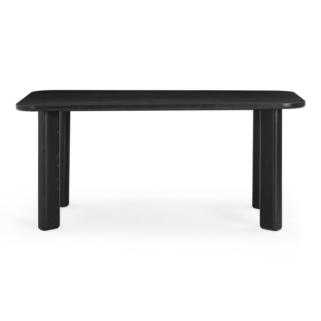 Jodie 68" Black Oak Rectangular Dining Table