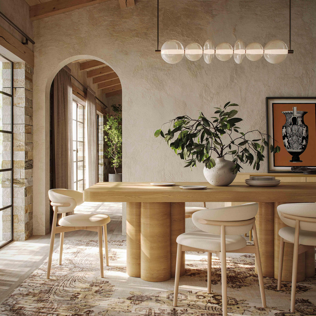 Bambi 90" Ash Rectangular Dining Table