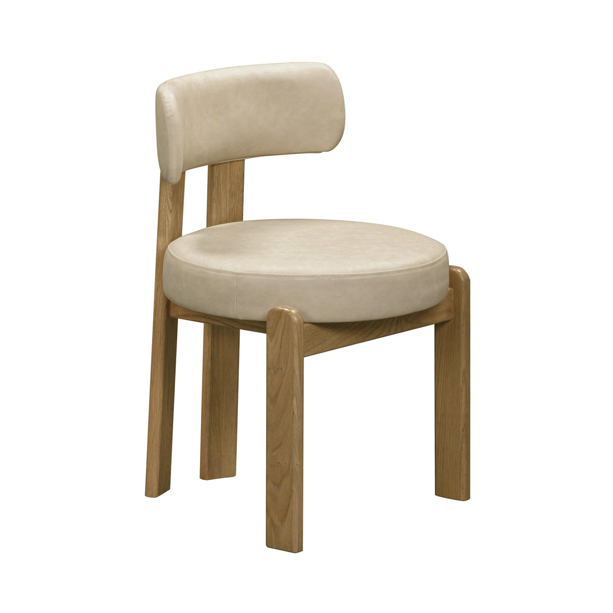 Odessa Taupe Vegan Leather Dining Chair