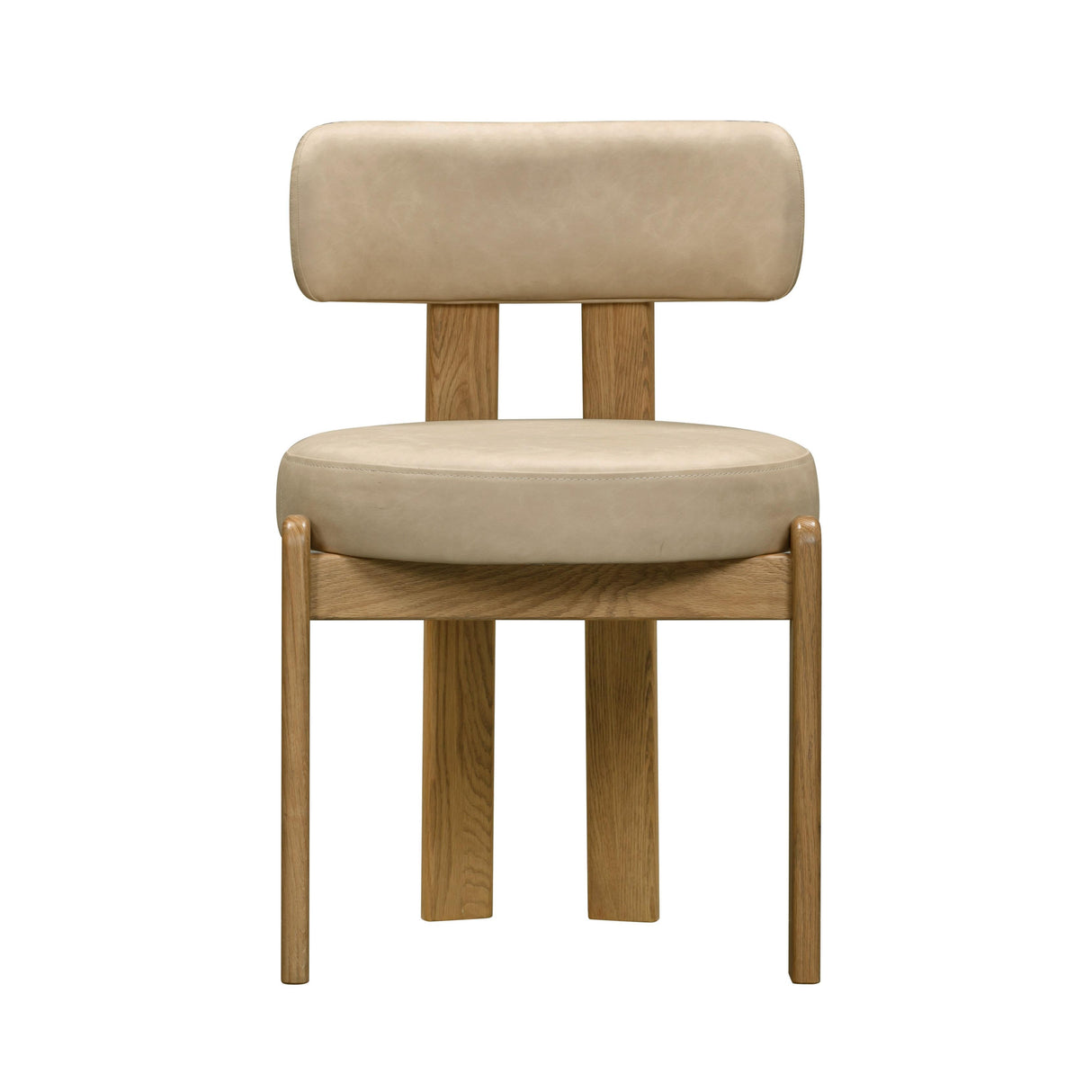 Odessa Taupe Vegan Leather Dining Chair