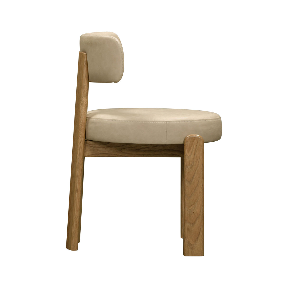 Odessa Taupe Vegan Leather Dining Chair