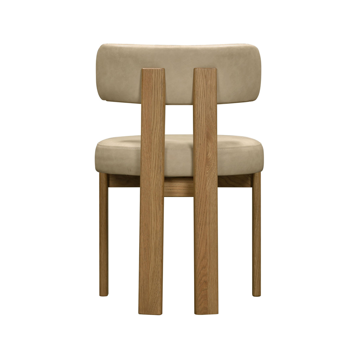 Odessa Taupe Vegan Leather Dining Chair