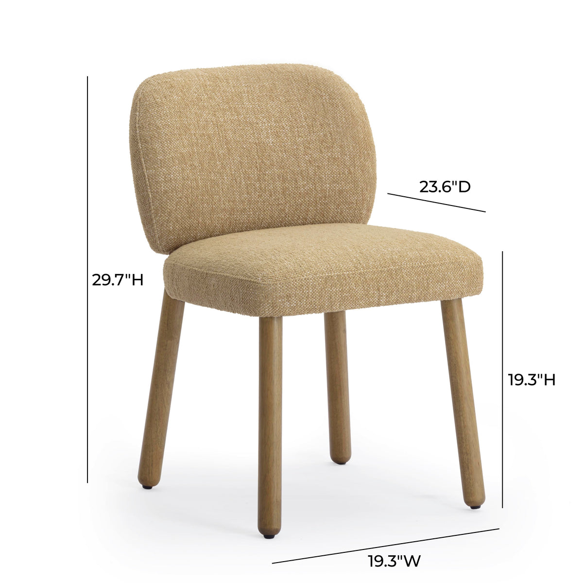 Foxy Performance Fabric Dining Chair - View 21