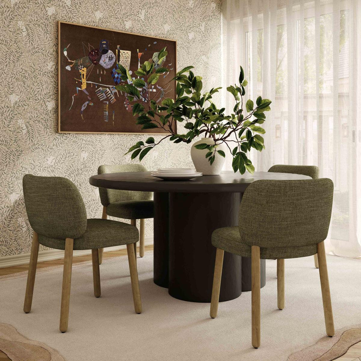 Foxy Performance Fabric Dining Chair - View 23