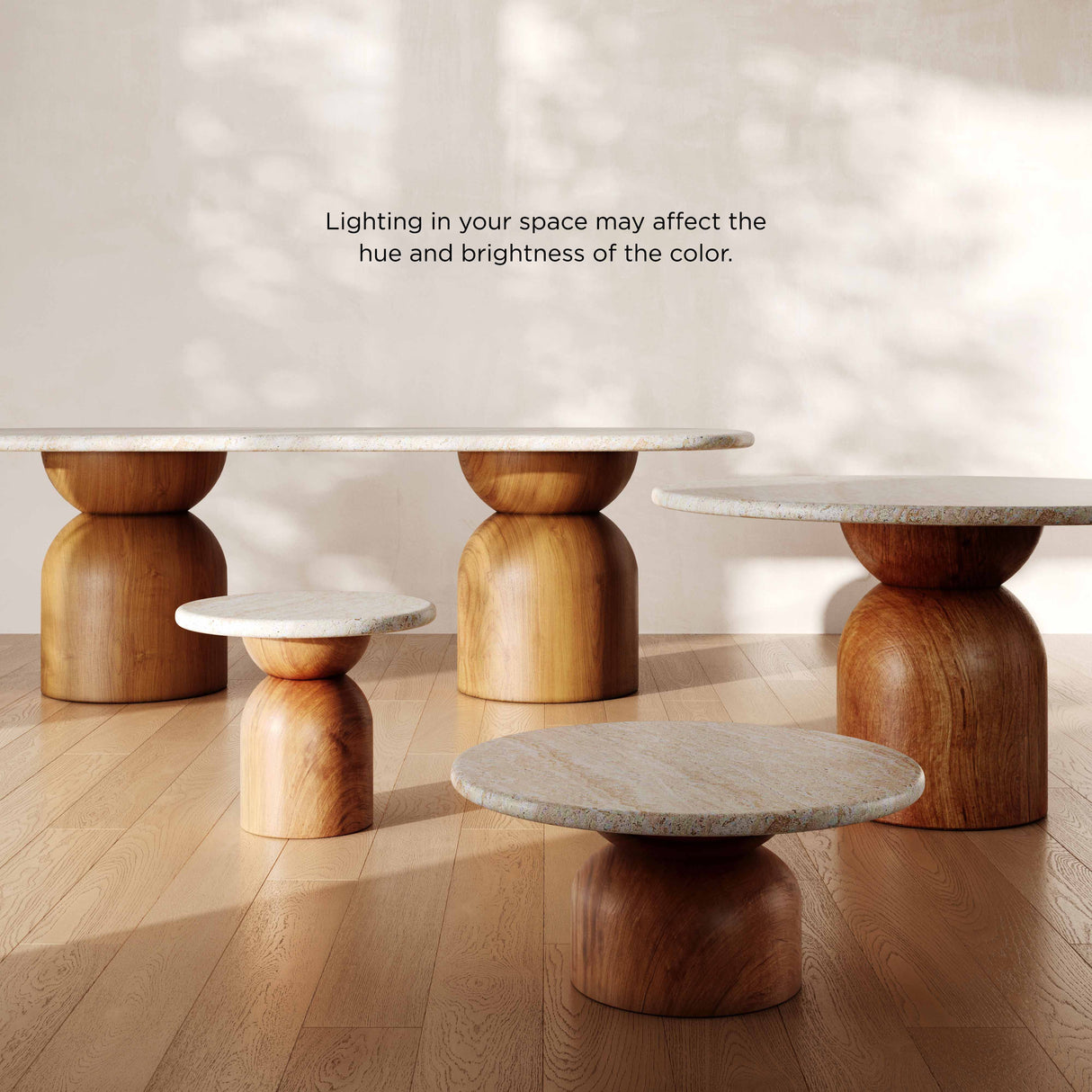 Cynthia 87" Faux Travertine Concrete Indoor / Outdoor Oval Dining Table