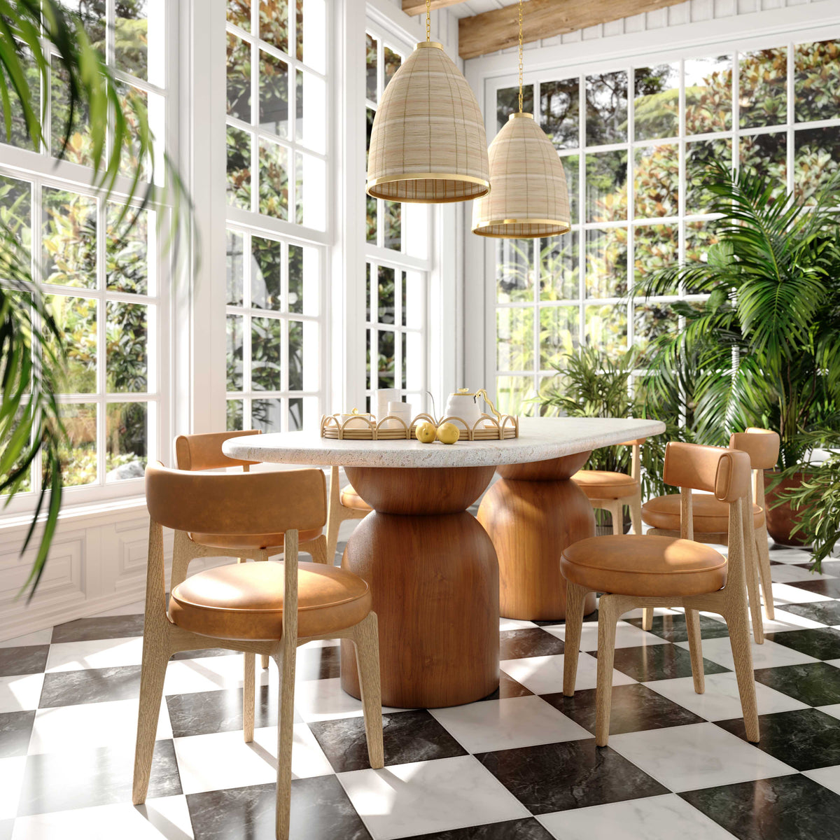 Nikita Performance Vegan Leather Dining Chair - View 10