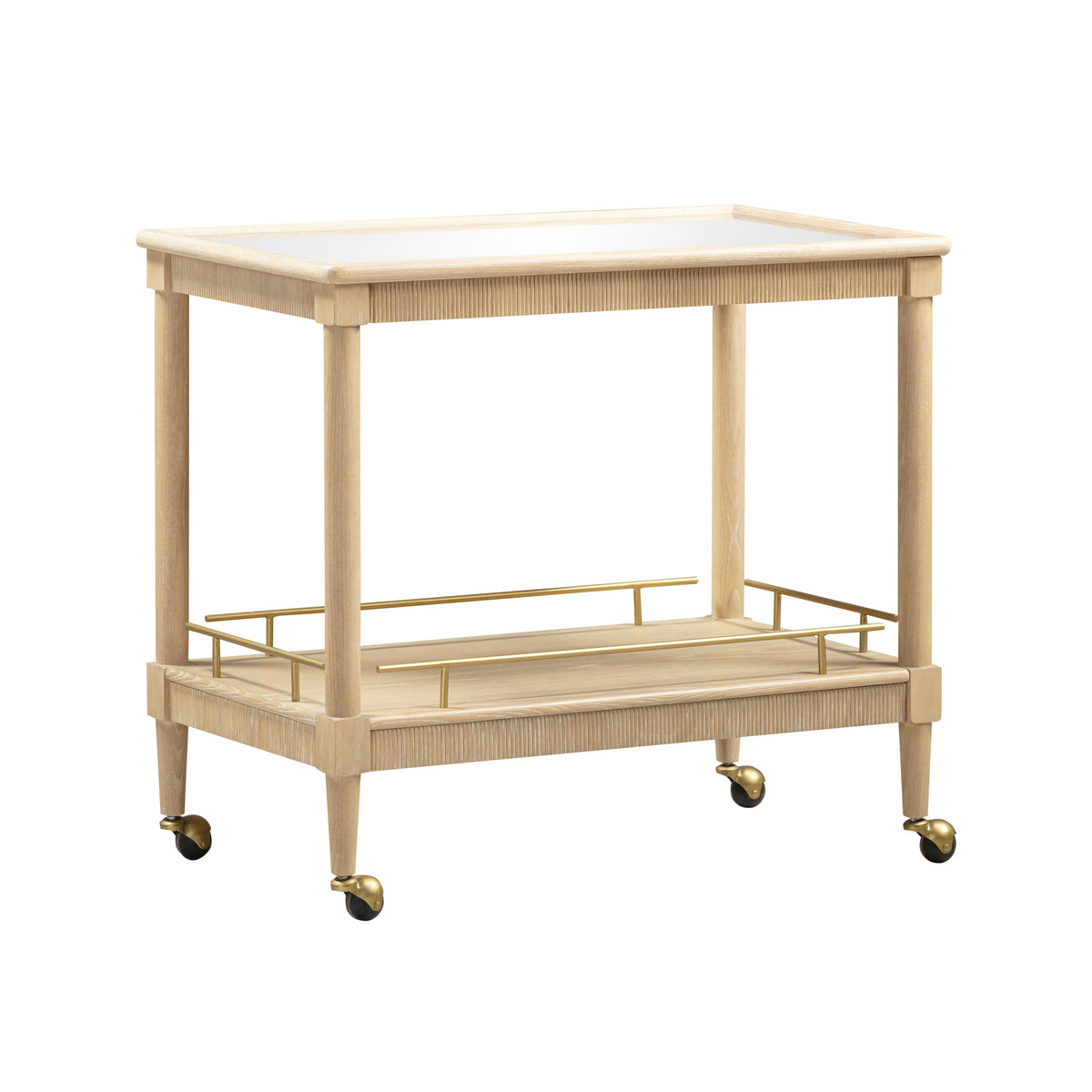 Slosh 37" Natural Ash Bar Cart - View 1