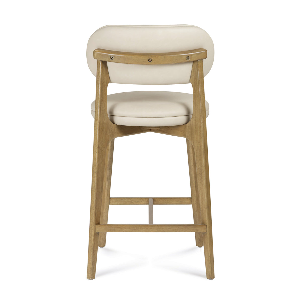 Carnation Cream Performance Vegan Leather Counter Stool