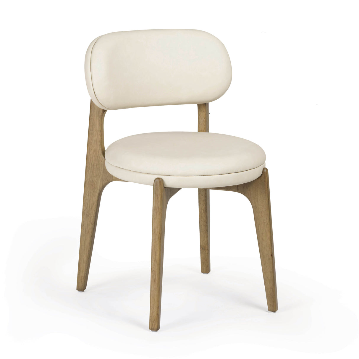 Carnation Cream Performance Vegan Leather Dining Chair