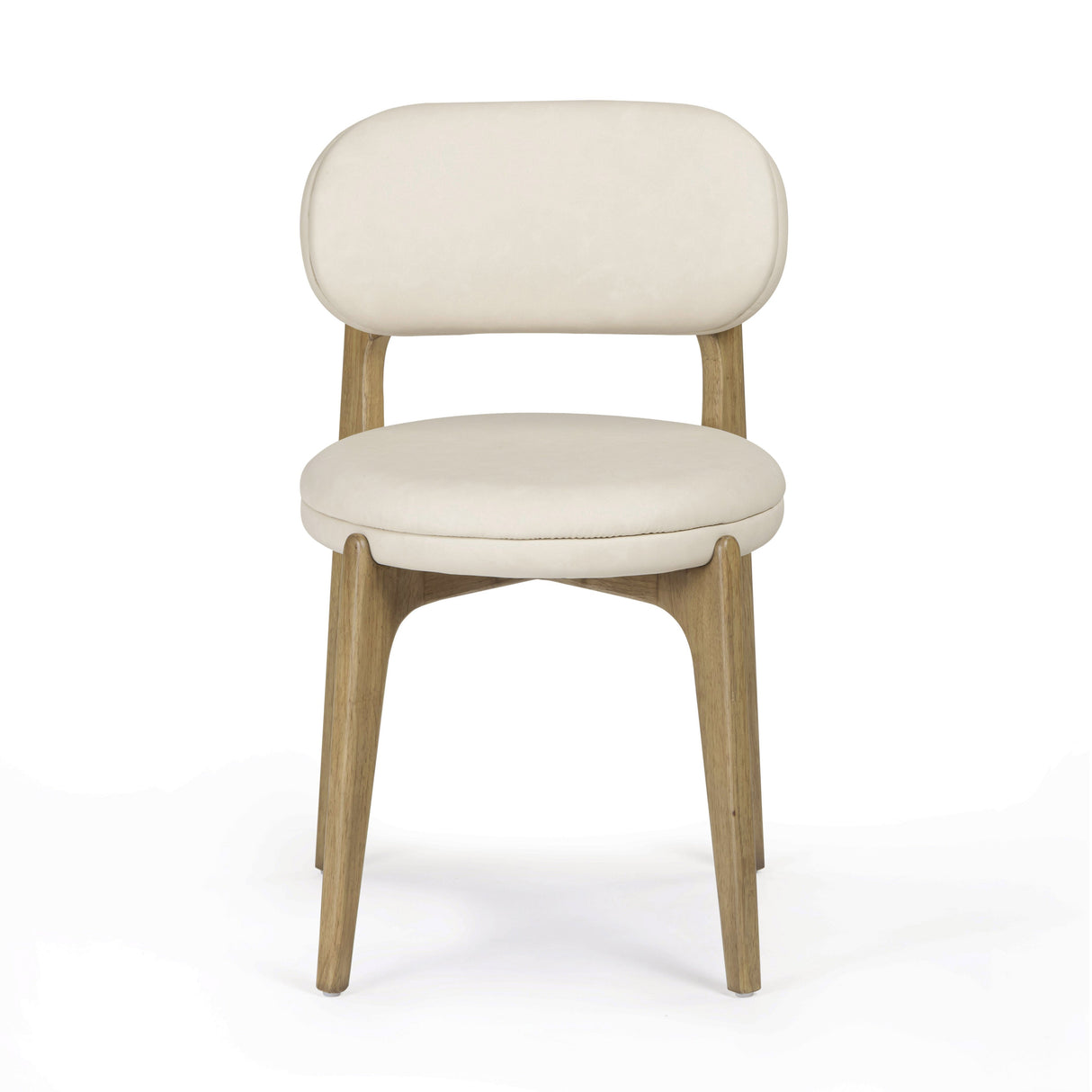 Carnation Cream Performance Vegan Leather Dining Chair