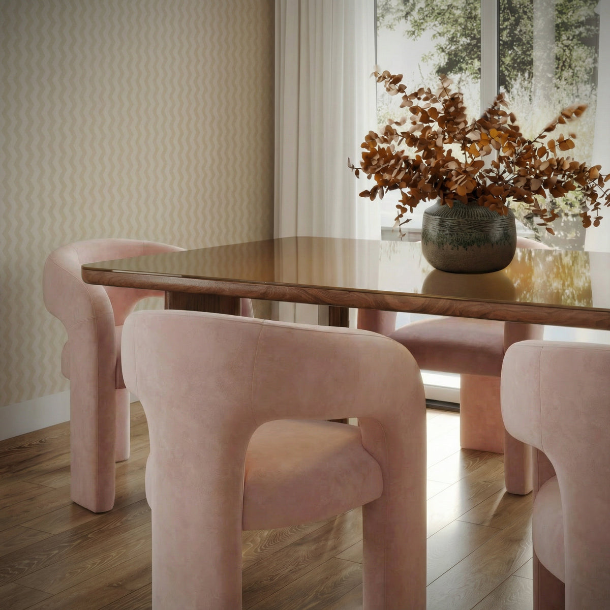 Malone Performance Chenille Dining Chair - View 23