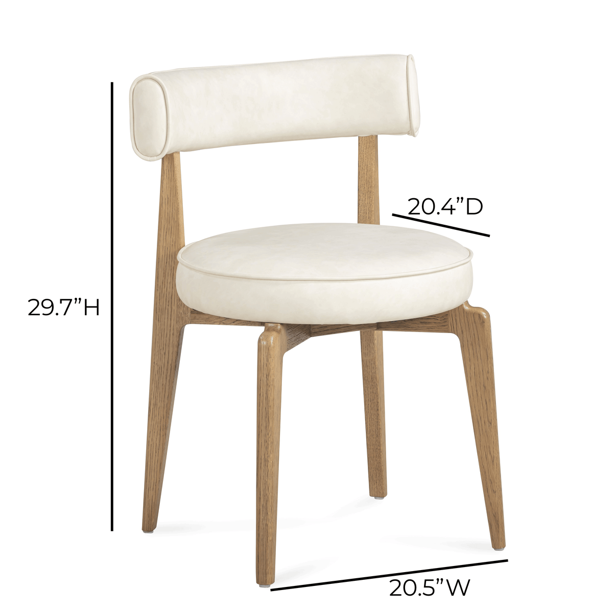 Nikita Performance Vegan Leather Dining Chair - View 23