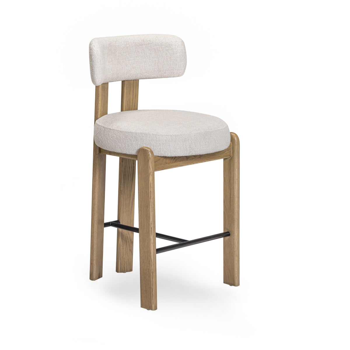 Odessa Cream Performance Fabric Counter Stool - View 1
