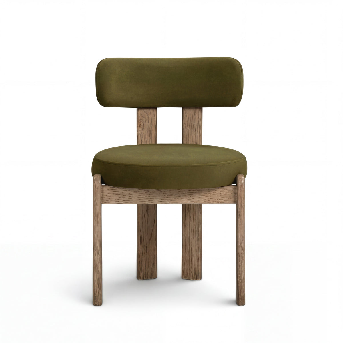 Odessa Green Performance Velvet Dining Chair - View 1