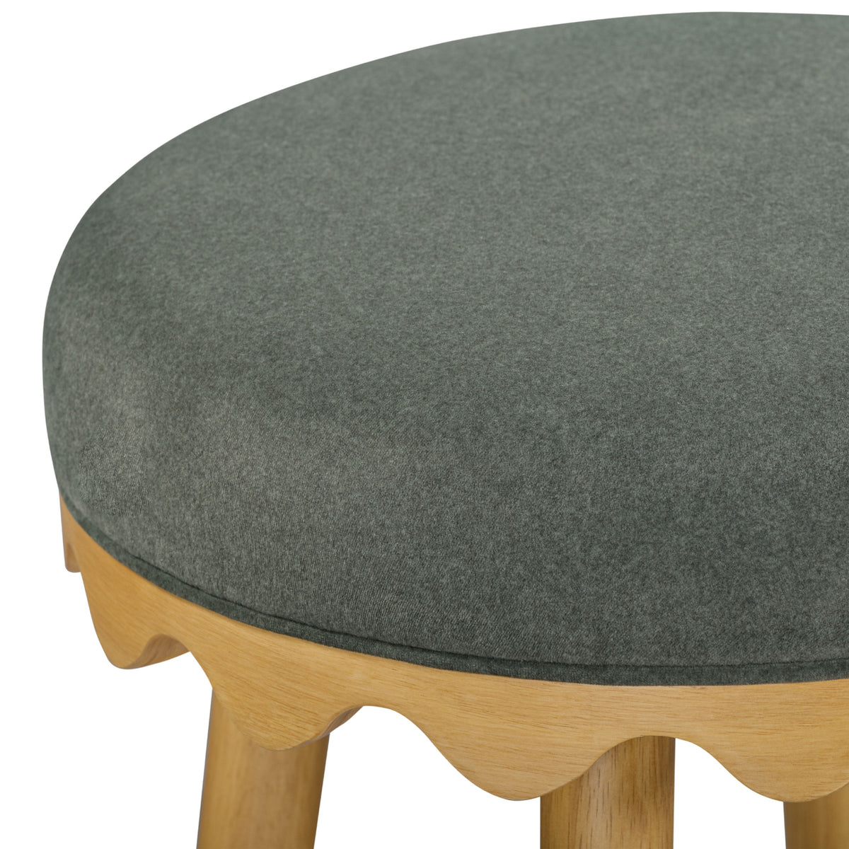 Oodle Performance Vegan Mohair Bar and Counter Stool soft texture vegan mohair highlight